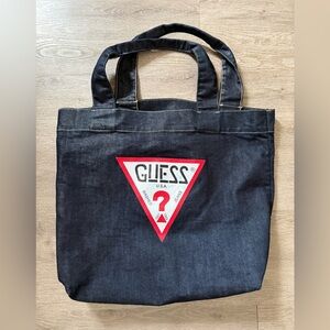 GUESS denim Tote Bag